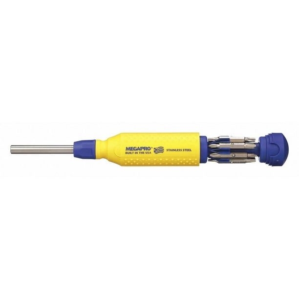 8-181ML-B Megapro 8-1/2 15-in-1 General Purpose Multi-Bit Screwdriver; Number of Pieces 8-181ML-B Megapro 8-1/2 15-in-1 General Purpose Multi-Bit Screwdriver; Number of Pieces